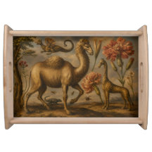 Peinture à l'huile animale botanique fantaisie vin