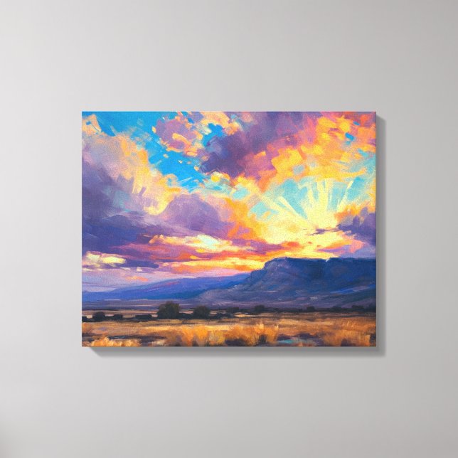 Plateau Serenade Fine Art Canvas Print (Front)