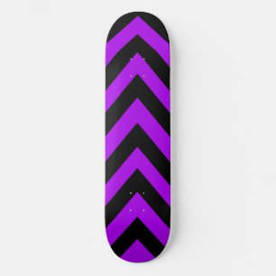 Plateforme de skateboard à zig zag violet et noir