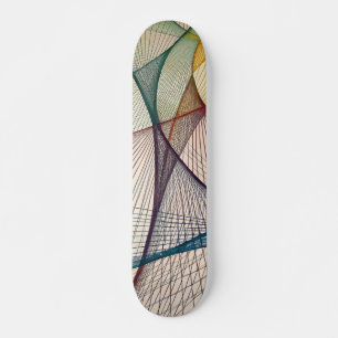 Plateforme de skateboard abstraite géométrique