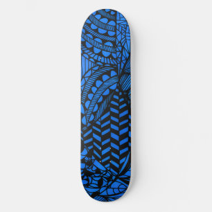 Plateforme de skateboard "Geometric Blue"