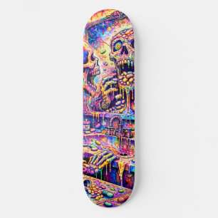 Plateforme de skateboard Miroir de Crâne Psychédél