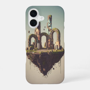 Plateforme en Ruines Pixel-Arcade Vintage iPhone 16 Case