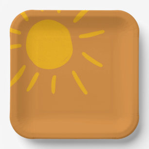 Plates,  Here Comes the Son Baby Shower  Paper Plate