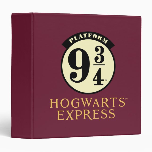Platform 9 3/4 HOGWARTS™ EXPRESS Icon Binder (Front/Spine)