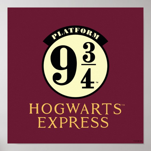 Platform 9 3/4 HOGWARTS™ EXPRESS Icon Poster (Front)
