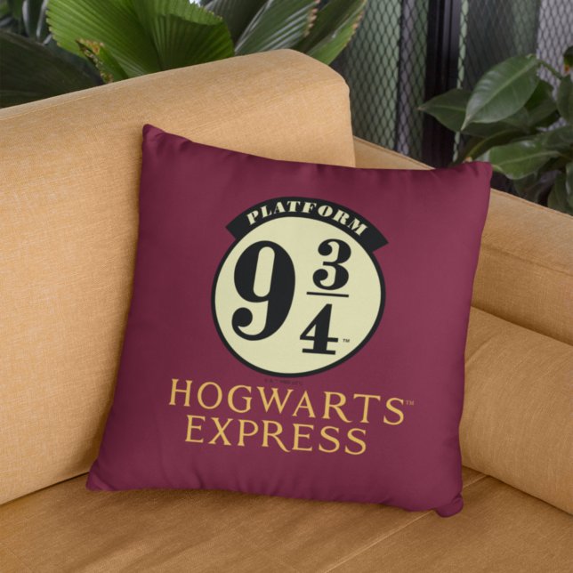 Platform 9 3/4 HOGWARTS™ EXPRESS Icon Throw Pillow (Creator Uploaded)