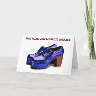 Platform Shoes Birthday Card