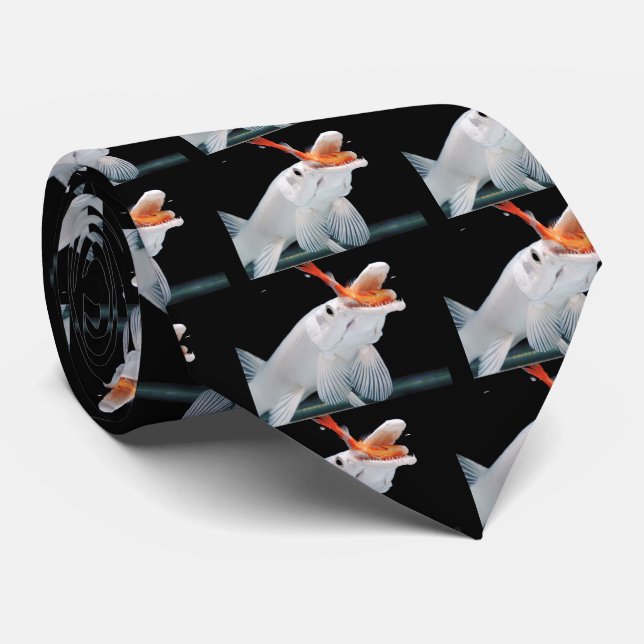 “Platinum Alligator Gar Pike”の優良製品 Tie (Rolled)