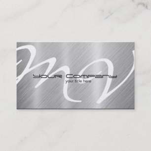 Platinum / Aluminum 'look' Business Cards
