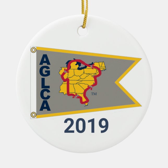 Platinum Burgee (2019) Ornement en céramique (Devant)