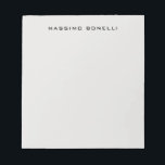 Platinum Grey Minimalist Plain Legible Modern Notepad<br><div class="desc">An ideal design for those looking for an aesthetic look. It immediately stands out with its extremely simple and elegant appearance.</div>