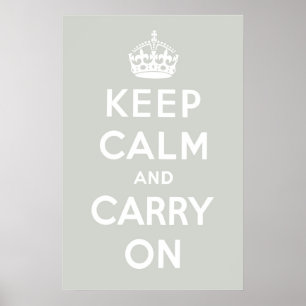 Platinum Grey Poster