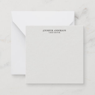 Platinum Grey Professional Modern Plain Minimalist Card