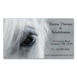 Platinum Horse Personalized Magnetic Business Card