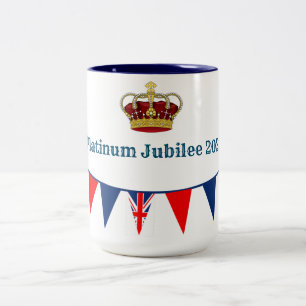 Platinum Jubilee 2022 Mug à café à deux tons