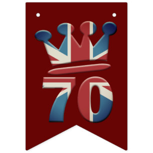 Platinum Jubilee Queen Elizabeth 70 years Bunting  Flags