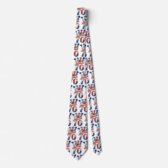 Platinum Jubilee Queen Elizabeth 70 years Tie (Front)