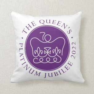 Platinum Jubilee Throw Pillow