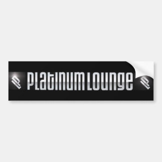 Platinum Lounge Bumper sticker (black)