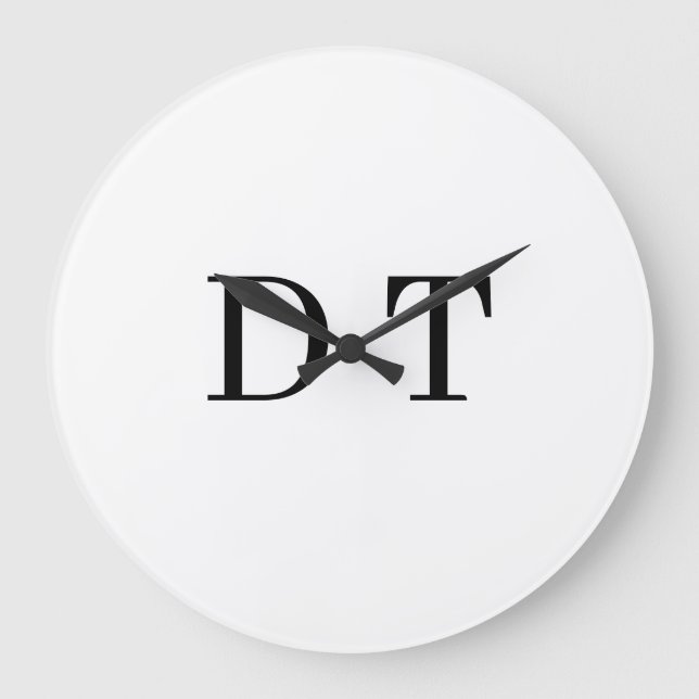 Platinum Mirror Engrave – Ultra‑Clean Luxury  Large Clock (Front)