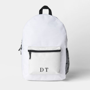 Platinum Mirror Engrave – Ultra‑Clean Luxury Printed Backpack