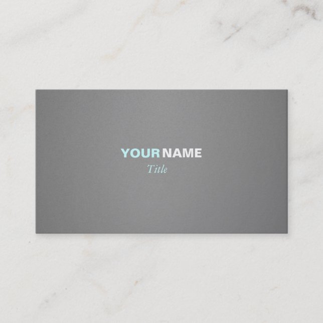 Platinum Paper Business Card (Front)