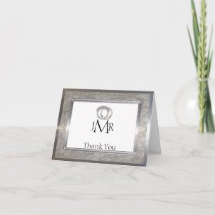 Platinum Rings 20th Anniversary Thank You Card