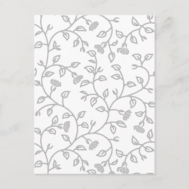 Platinum, Snow Drift, Star Dust decorative Design. Holiday Postcard (Front)