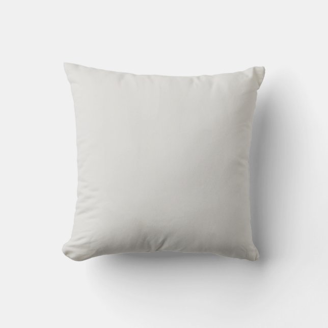 Platinum Solid Colour Throw Pillow (Front)