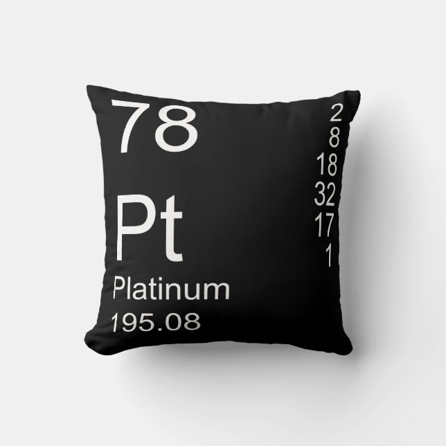 Platinum Throw Pillow (Front)