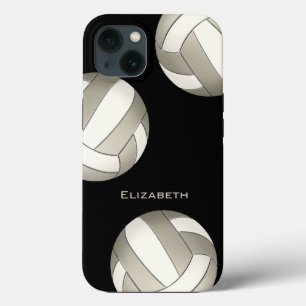 platinum white women's volleyball iPhone 13 case