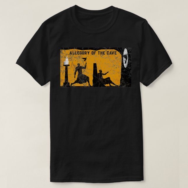 Plato Allegory Of The Cave T-Shirt (Design Front)