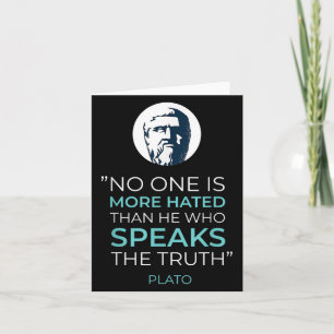 Plato Ancient Greek Philosophy Quote Card