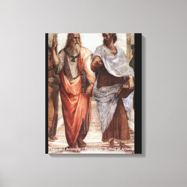 Plato and Aristotle / Raphael's School of Athens / Canvas Print (Front)