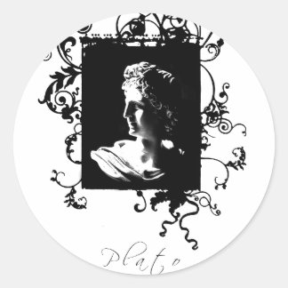 Plato Classic Round Sticker