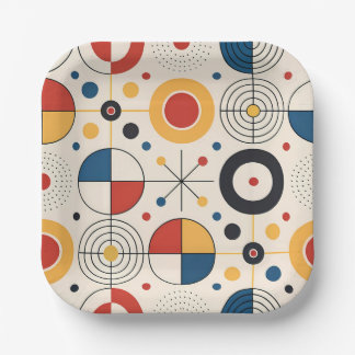 Plato Geometric Design Paper Plate