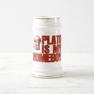 Plato Is My Homeboy Beer Stein