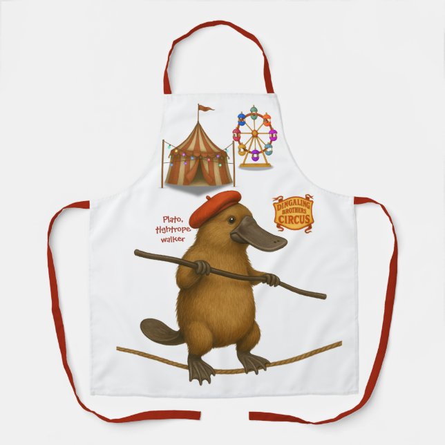 Plato platypus tightrope walker apron (Front)
