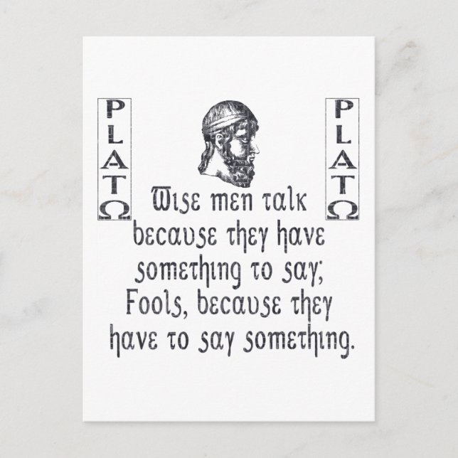 Plato Postcard (Front)