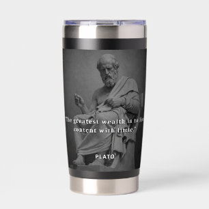 Plato Quote Classical Philosophy Inspirational Insulated Tumbler