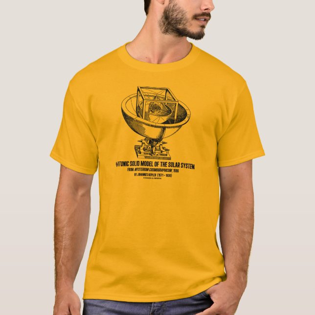 Platonic Model Of Solar System Mysterium Kepler T-Shirt (Front)