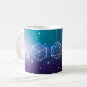 Platonic solids 3D symbol universe Coffee Mug