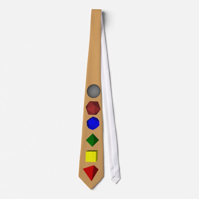 Platonic solids tie (Front)