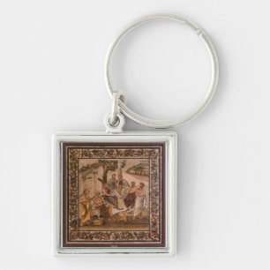 Plato's Academy mosaic Keychain