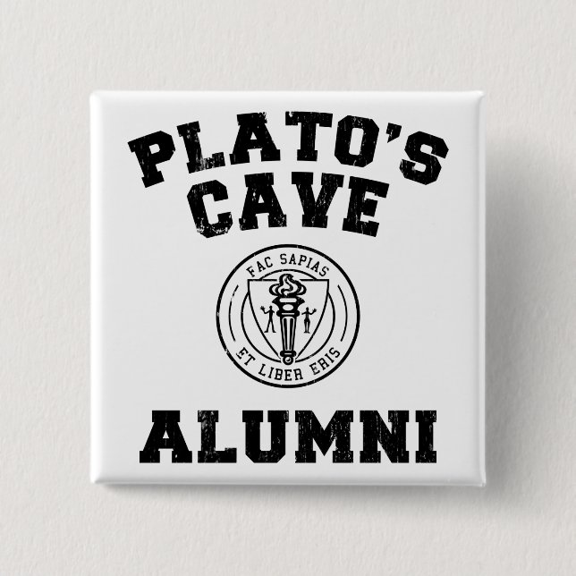 Plato's Cave Alumni Button (Front)