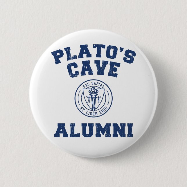 Plato's Cave Alumni Button (Front)