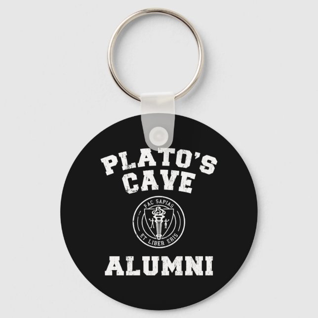 Plato's Cave Alumni Keychain (Front)