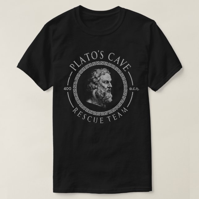 PLATOx27S CAVE RESCUE TEAM PHILOSOPHER PHILOSOPHY T-Shirt (Design Front)