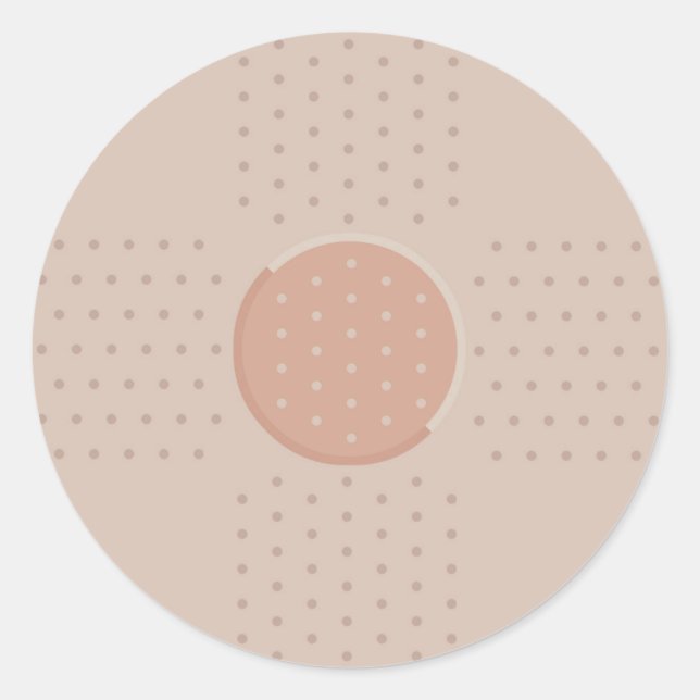 Plâtre à pansement Médicale - Sticker rond (Devant)